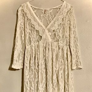 Free People Lace High Low Top